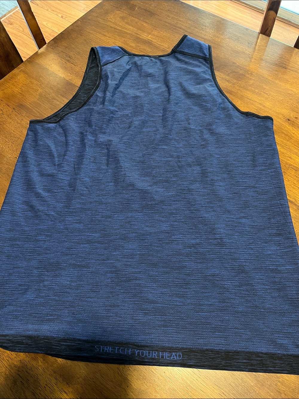 lululemon athletica Men's Navy Blue Stretch Tank Top